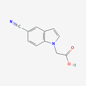 molecular formula C11H8N2O2 B1452136 5-Cyanoindole-1-acetic acid CAS No. 202124-67-2