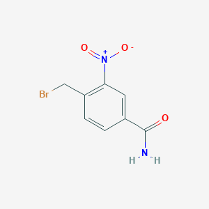 4-(Bromomethyl)-3-nitrobenzamide