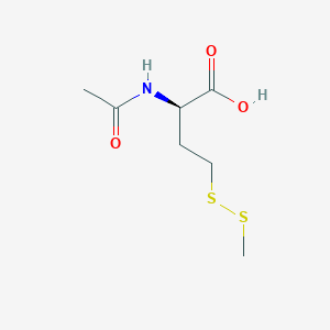 Butanoic acid, 2-(acetylamino)-4-(methyldithio)-, (R)-