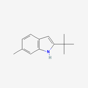 molecular formula C13H17N B1452139 2-tert-butyl-6-Methyl-1H-indole CAS No. 1049676-92-7
