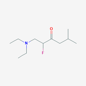 1-(Diethylamino)-2-fluoro-5-methylhexan-3-one