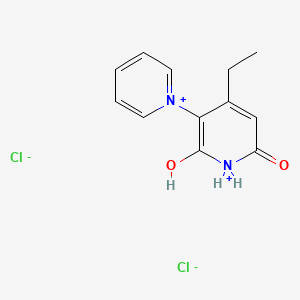 4'-Ethyl-2'-hydroxy-6'-oxo-1',6'-dihydro-1,3'-bipyridin-1-ium dichloride