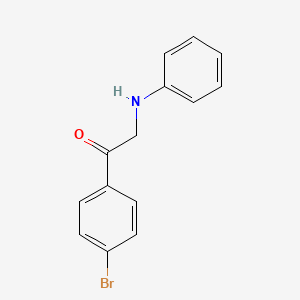 2-Anilino-1-(4-bromophenyl)ethan-1-one