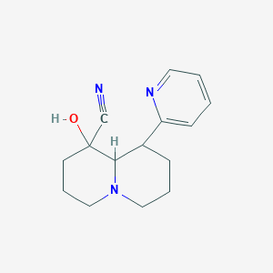 1-Hydroxy-9-(pyridin-2-yl)octahydro-2H-quinolizine-1-carbonitrile