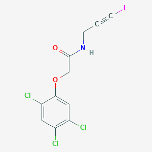 N-(3-Iodoprop-2-yn-1-yl)-2-(2,4,5-trichlorophenoxy)acetamide