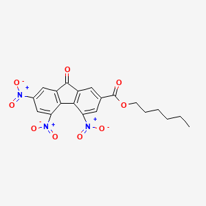 Hexyl 4,5,7-trinitro-9-oxo-9H-fluorene-2-carboxylate