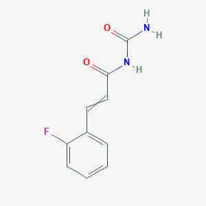 N-Carbamoyl-3-(2-fluorophenyl)prop-2-enamide