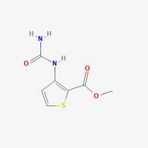 molecular formula C7H8N2O3S B1452144 Methyl 3-[(aminocarbonyl)amino]thiophene-2-carboxylate CAS No. 51322-68-0