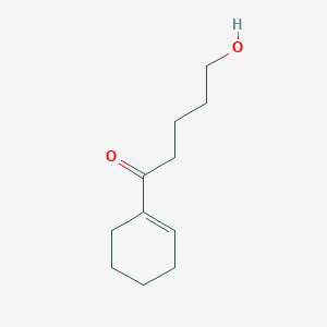 molecular formula C11H18O2 B14521453 1-(Cyclohex-1-EN-1-YL)-5-hydroxypentan-1-one CAS No. 62519-13-5