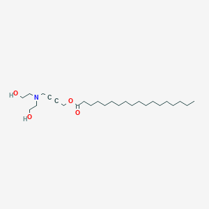 4-[Bis(2-hydroxyethyl)amino]but-2-YN-1-YL octadecanoate