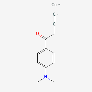 copper(1+);1-[4-(dimethylamino)phenyl]but-3-yn-1-one