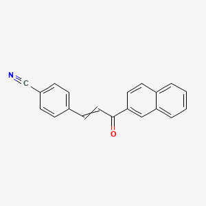 4-(3-Naphthalen-2-yl-3-oxoprop-1-enyl)benzonitrile