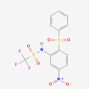 N-[2-(Benzenesulfonyl)-5-nitrophenyl]-1,1,1-trifluoromethanesulfonamide