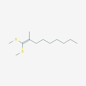 2-Methyl-1,1-bis(methylsulfanyl)non-1-ene