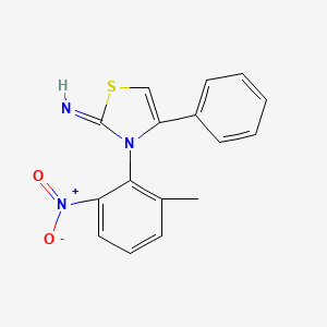 3-(2-Methyl-6-nitrophenyl)-4-phenyl-1,3-thiazol-2(3H)-imine