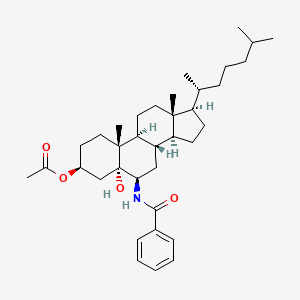 molecular formula C36H55NO4 B14521527 (3beta,5alpha,6beta)-6-Benzamido-5-hydroxycholestan-3-yl acetate CAS No. 62684-28-0