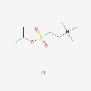 N,N,N-Trimethyl-2-{[(propan-2-yl)oxy]sulfonyl}ethan-1-aminium chloride