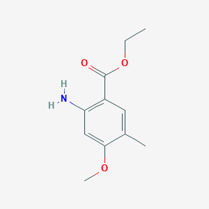 molecular formula C11H15NO3 B1452154 Ethyl 2-amino-4-methoxy-5-methylbenzoate CAS No. 1135282-86-8