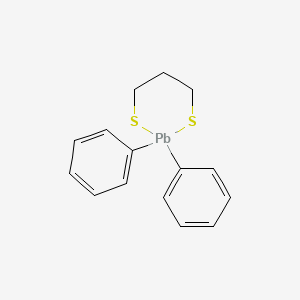 molecular formula C15H16PbS2 B14521540 2,2-Diphenyl-1,3,2-dithiaplumbinane CAS No. 62560-42-3