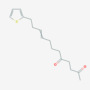 12-(Thiophen-2-YL)dodec-9-ene-2,5-dione