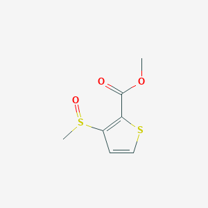 molecular formula C7H8O3S2 B14521553 Methyl 3-(methanesulfinyl)thiophene-2-carboxylate CAS No. 62353-78-0