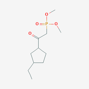 Dimethyl [2-(3-ethylcyclopentyl)-2-oxoethyl]phosphonate