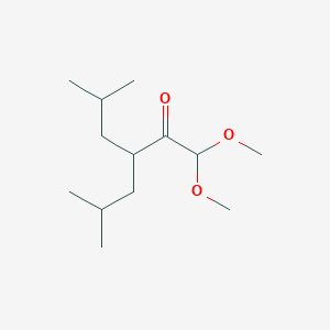 1,1-Dimethoxy-5-methyl-3-(2-methylpropyl)hexan-2-one