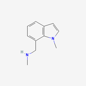 molecular formula C11H14N2 B1452158 N-甲基-(1-甲基-1H-吲哚-7-基)甲胺 CAS No. 709649-75-2