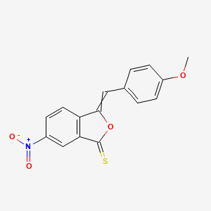 3-[(4-Methoxyphenyl)methylidene]-6-nitro-2-benzofuran-1(3H)-thione