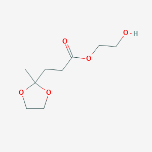 1,3-Dioxolane-2-propanoic acid, 2-methyl-, 2-hydroxyethyl ester