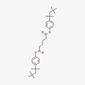 Bis[4-(2,4,4-trimethylpentan-2-YL)phenyl] hexanedioate