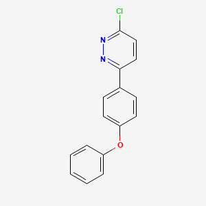 molecular formula C16H11ClN2O B1452160 3-Chloro-6-(4-phenoxyphenyl)pyridazine CAS No. 1105194-70-4