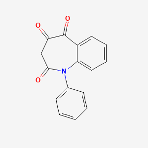 molecular formula C16H11NO3 B14521611 1H-1-Benzazepine-2,4,5(3H)-trione, 1-phenyl- CAS No. 62439-78-5