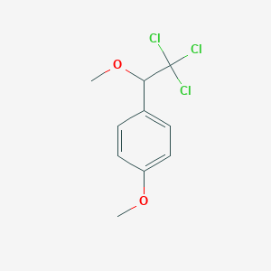 molecular formula C10H11Cl3O2 B14521639 1-Methoxy-4-(2,2,2-trichloro-1-methoxyethyl)benzene CAS No. 62688-84-0