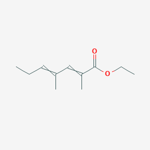 molecular formula C11H18O2 B14521640 Ethyl 2,4-dimethylhepta-2,4-dienoate CAS No. 62332-69-8