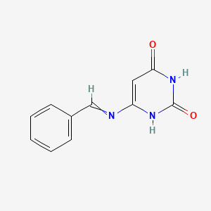 6-(Benzylideneamino)pyrimidine-2,4(1H,3H)-dione