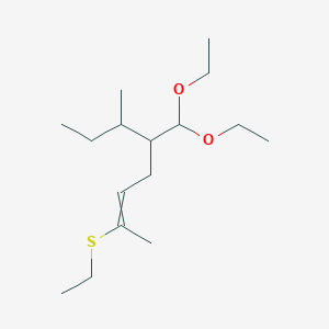 5-(Diethoxymethyl)-2-(ethylsulfanyl)-6-methyloct-2-ene