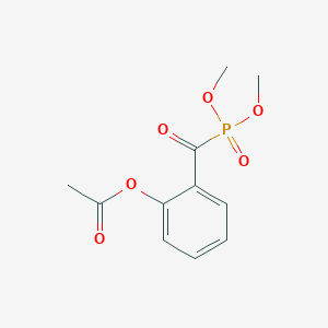 2-[(Dimethoxyphosphoryl)carbonyl]phenyl acetate