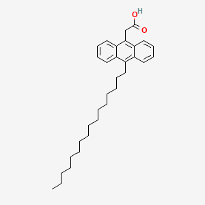 (10-Hexadecylanthracen-9-YL)acetic acid