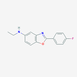 B145217 (4-Fluorophenyl)-alpha-methyl-5-benzoxazole methylamine CAS No. 132951-61-2