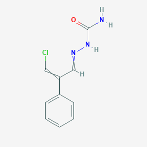 2-(3-Chloro-2-phenylprop-2-en-1-ylidene)hydrazine-1-carboxamide