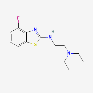 molecular formula C13H18FN3S B1452172 N,N-二乙基-N'-(4-氟-1,3-苯并噻唑-2-基)乙烷-1,2-二胺 CAS No. 1105188-19-9