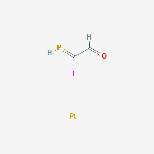 2-Iodo-2-phosphanylideneacetaldehyde;platinum