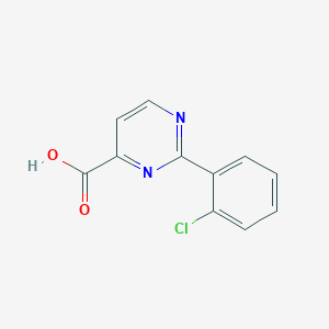 molecular formula C11H7ClN2O2 B1452174 2-(2-Chlorophenyl)pyrimidine-4-carboxylic acid CAS No. 1092300-26-9