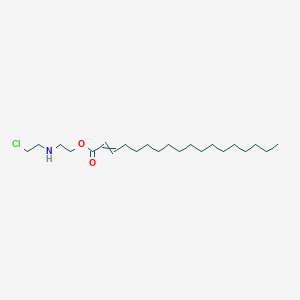 2-[(2-Chloroethyl)amino]ethyl octadec-2-enoate