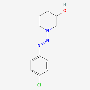 1-[(E)-(4-Chlorophenyl)diazenyl]piperidin-3-ol