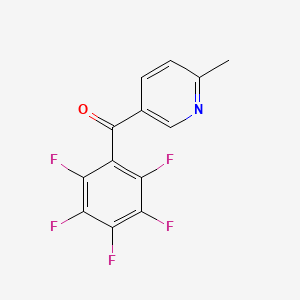 molecular formula C13H6F5NO B1452179 2-甲基-5-(五氟苯甲酰)吡啶 CAS No. 1187171-19-2