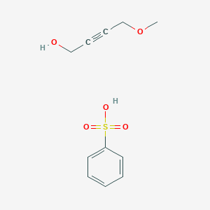 Benzenesulfonic acid;4-methoxybut-2-yn-1-ol