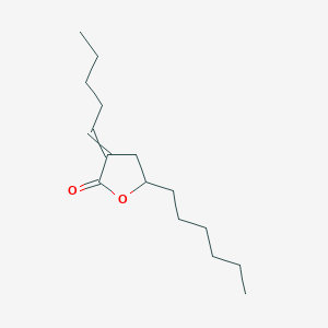 molecular formula C15H26O2 B14521808 5-Hexyl-3-pentylideneoxolan-2-one CAS No. 62527-70-2