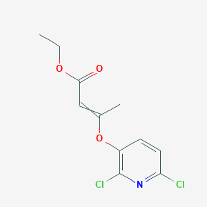 Ethyl 3-[(2,6-dichloropyridin-3-yl)oxy]but-2-enoate